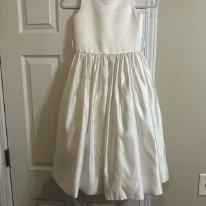 Us Angels Ivory Satin Flower Girl Dress